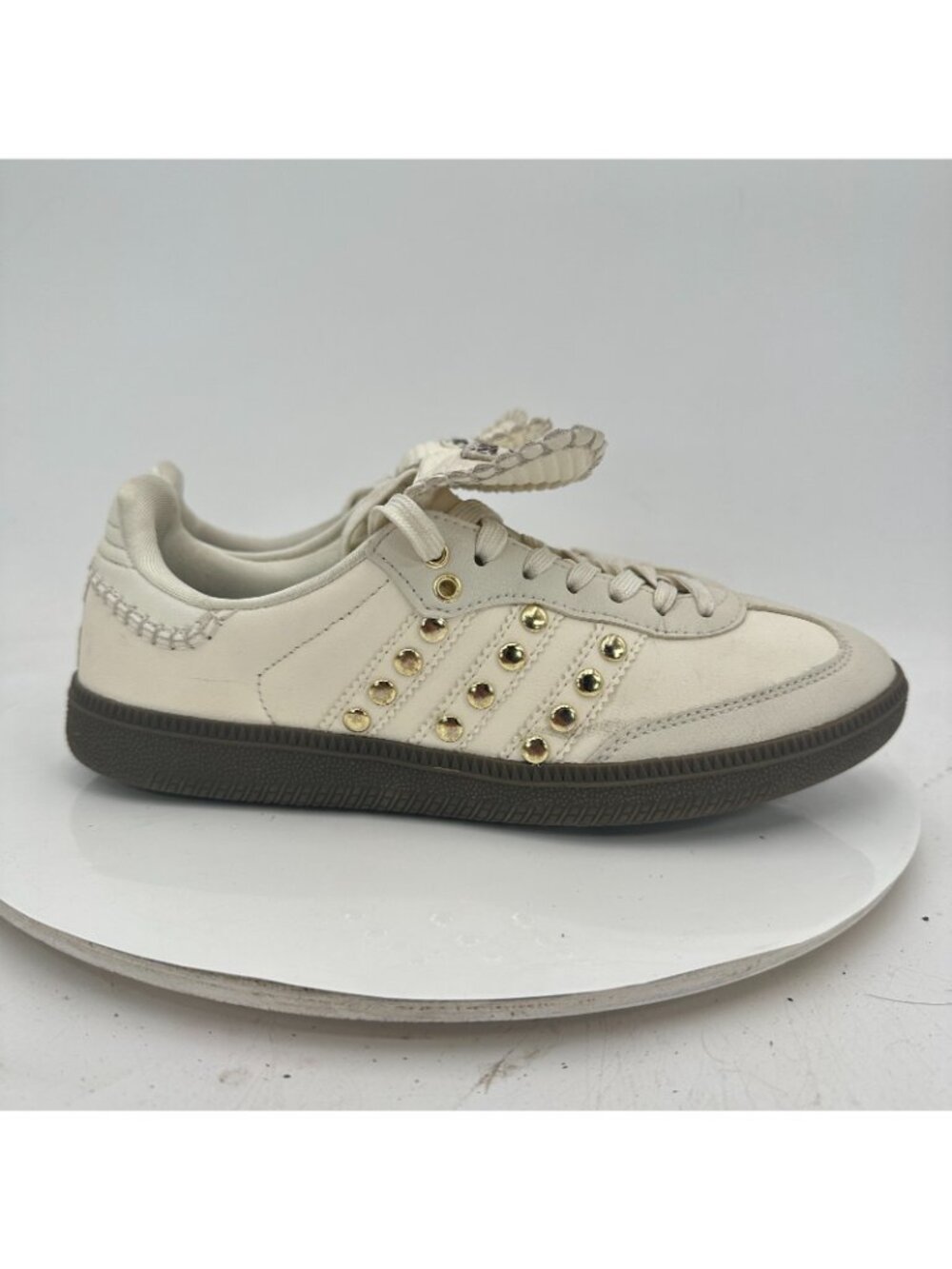 Adidas Samba X Wales Bonner Men Size 7 IG4304 Studded Cream White Shoes